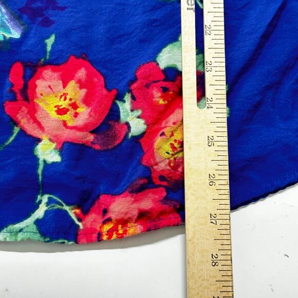 a new approach ANA Top Womens Plus 2X Blue Green Pink Floral Lightweight Casual - Picture 7 of 8